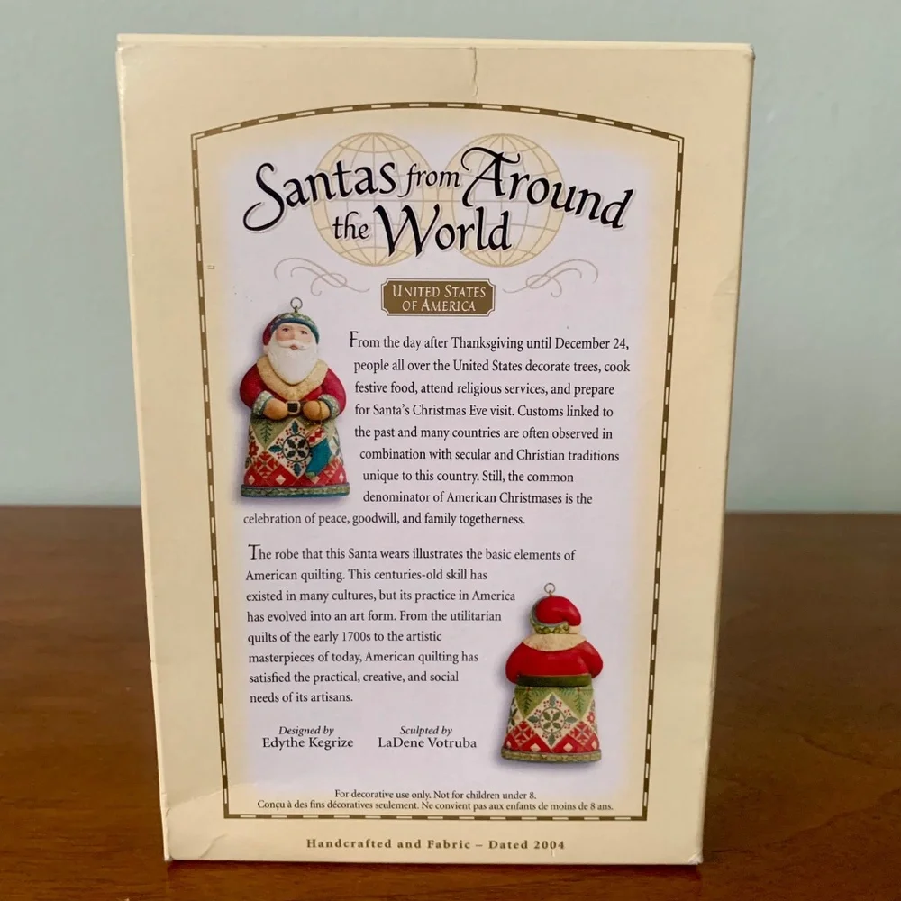 Hallmark Keepsake Ornament Santas from Around the World USA United States 2004